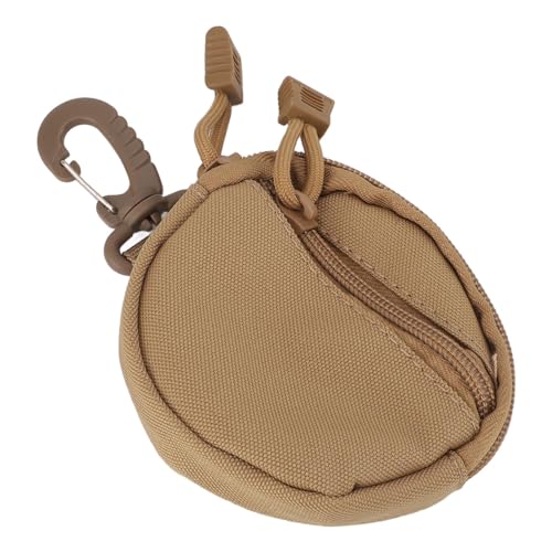 Münztasche mit Großem Fassungsvermögen und Reißverschluss, Multifunktional für Münzen, Schlüssel, Karten, Sportliches Aussehen (Khaki) von Haofy