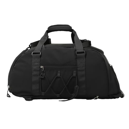 Hapihom Sporttasche für Herren, Sporttasche mit Schuhfach und Wasserdichter Tasche, Tragetasche für Reisen, Gym Sport Tasche, Wasserdicht Trainingstasche, Herren Fitnesstasche Schwarz von Hapihom