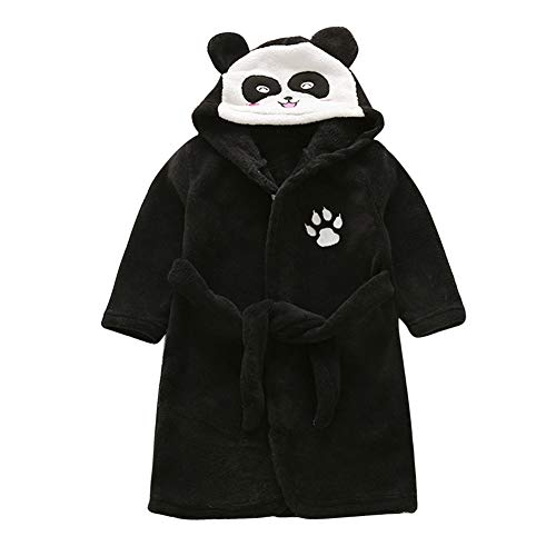 Happy Cherry – Bademantel für Mädchen und Jungen Tierform mit Gürtel für Herbst und Winter Gr. 5-6 Jahre Schwarz Happy Cherry – Bademantel für Mädchen und Jungen Tierform mit Gürtel für Herbst und Winter Gr. 5-6 Jahre Schwarz von Happy Cherry