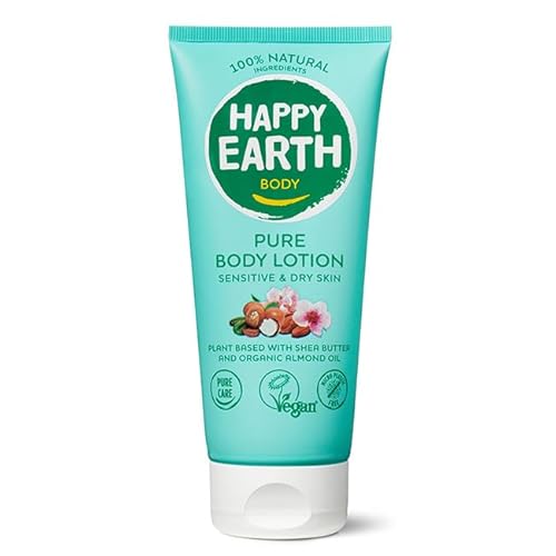 Happy Earth Bodylotion - Für Damen und Herren - Körperlotion - 100% Natürliche Inhaltsstoffe & Vegan - Für trockene und empfindliche Haut - 200 ML Happy Earth Bodylotion - Für Damen und Herren - Körperlotion - 100% Natürliche Inhaltsstoffe & Vegan - Für trockene und empfindliche Haut - 200 ML von HAPPY EARTH
