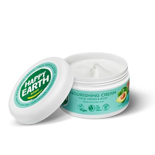 Happy Earth Nährende Creme - Für Damen und Herren - Körpercreme - 100% Natürliche Inhaltsstoffe & Vegan - Für trockene und empfindliche Haut - 200 ML Happy Earth Nährende Creme - Für Damen und Herren - Körpercreme - 100% Natürliche Inhaltsstoffe & Vegan - Für trockene und empfindliche Haut - 200 ML von HAPPY EARTH