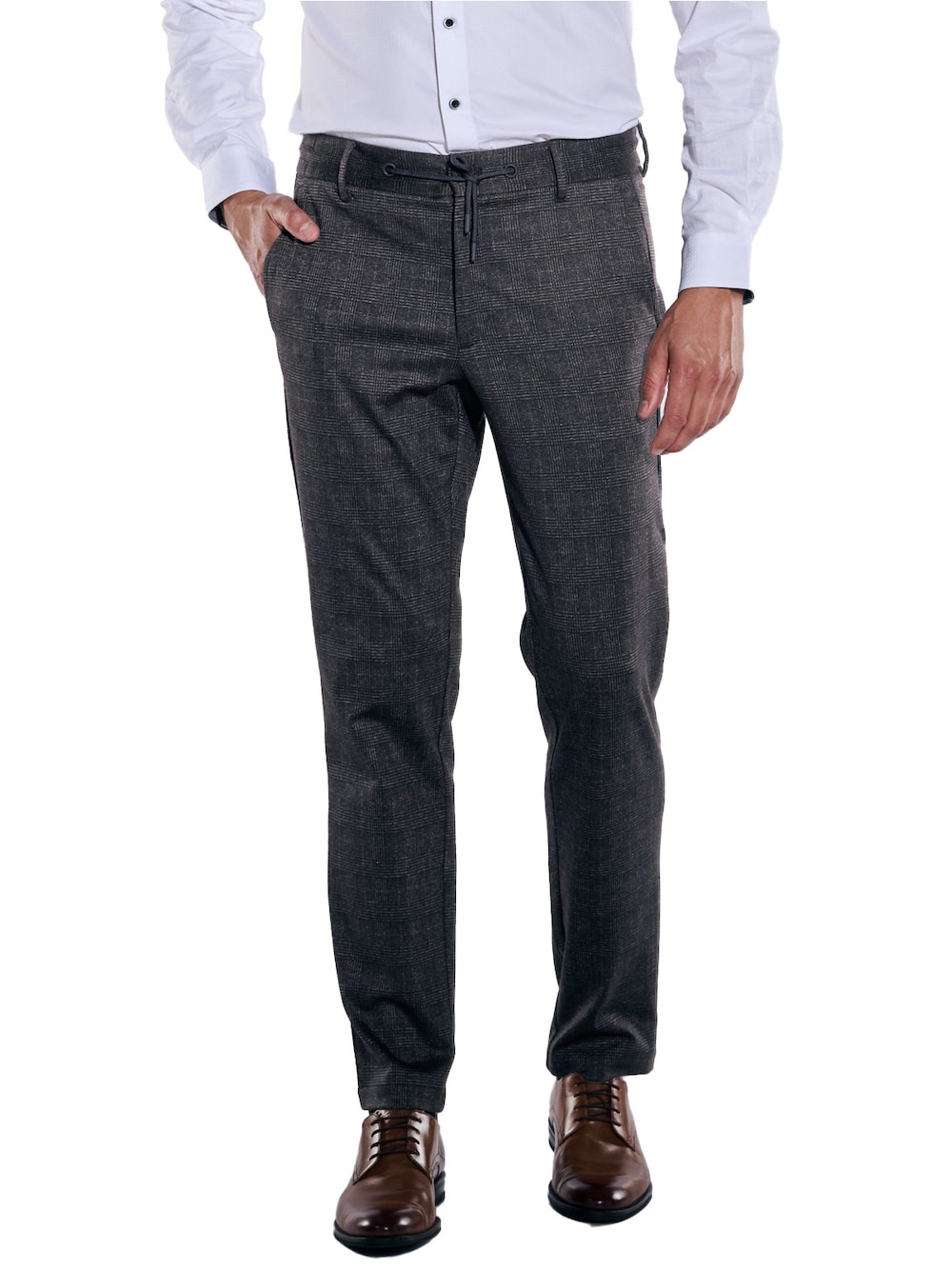 Große Größen Anzug-Hose slim fit, Herren, schwarz, Größe: 60, Polyester, Happy Size Men Große Größen Anzug-Hose slim fit, Herren, schwarz, Größe: 60, Polyester, Happy Size Men von Engbers