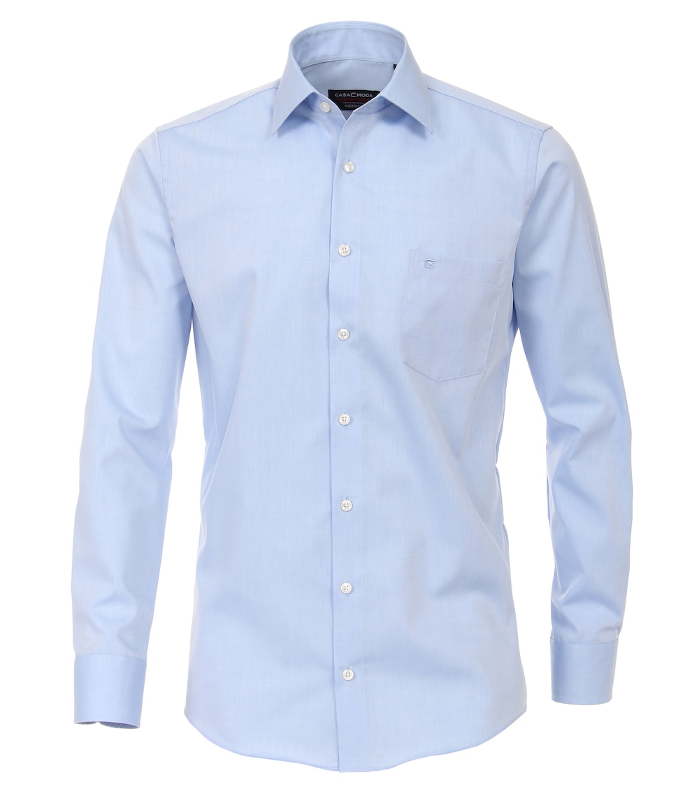 Große Größen Businesshemd uni Modern Fit, Herren, blau, Größe: 54, Baumwolle, Happy Size Men Große Größen Businesshemd uni Modern Fit, Herren, blau, Größe: 54, Baumwolle, Happy Size Men von CASAMODA