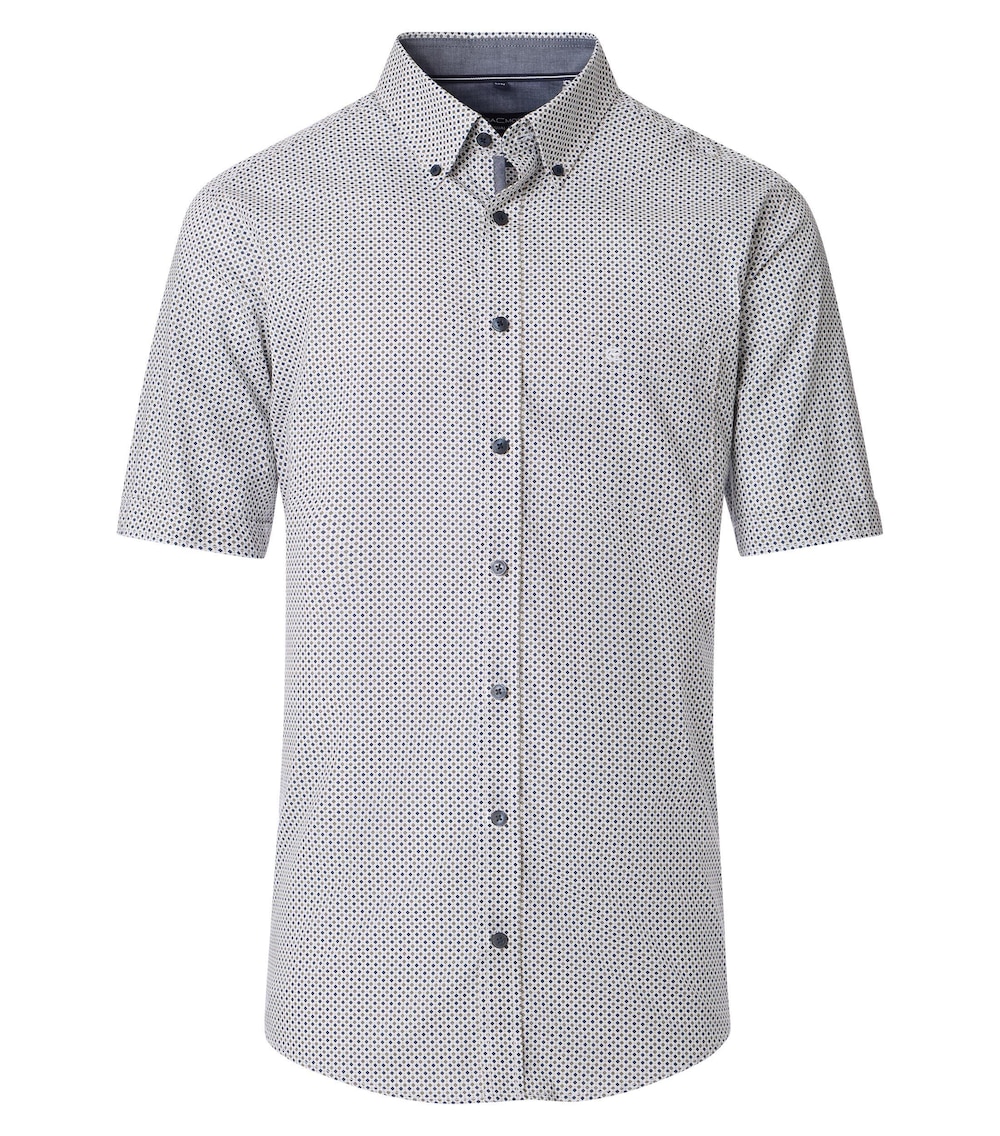 Große Größen Freizeithemd Kurzarm Print Casual Fit, Herren, blau, Größe: 7XL, Baumwolle, Happy Size Men Große Größen Freizeithemd Kurzarm Print Casual Fit, Herren, blau, Größe: 7XL, Baumwolle, Happy Size Men von CASAMODA