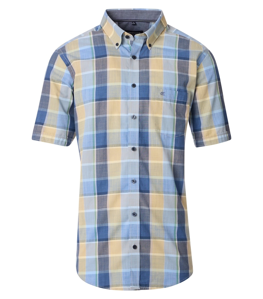 Große Größen Freizeithemd Kurzarm kariert Casual Fit, Herren, blau, Größe: 7XL, Baumwolle, Happy Size Men Große Größen Freizeithemd Kurzarm kariert Casual Fit, Herren, blau, Größe: 7XL, Baumwolle, Happy Size Men von CASAMODA
