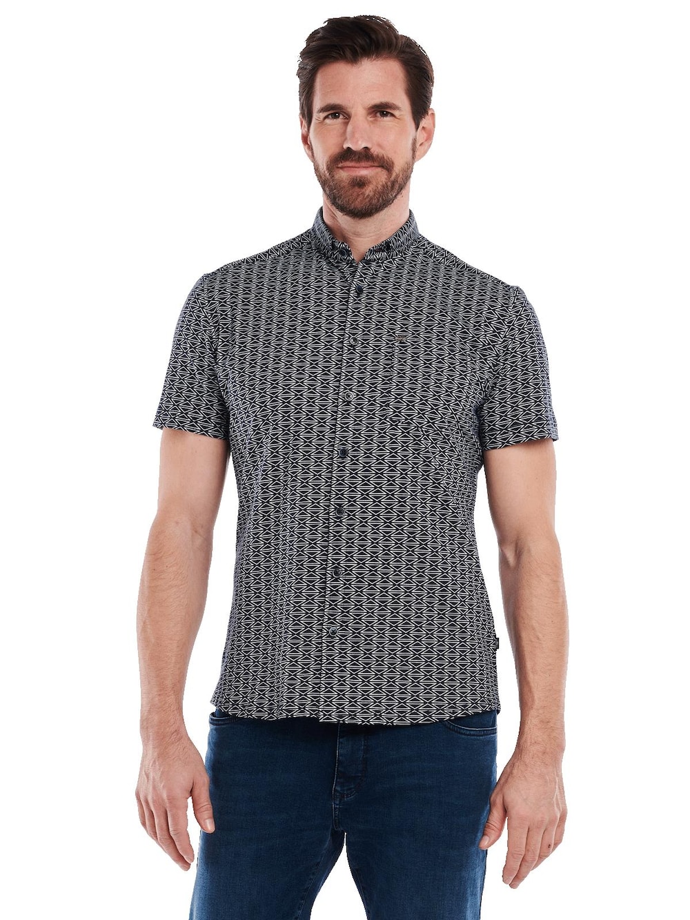 Große Größen Kurzarm-Hemd slim fit, Herren, türkis, Größe: 3XL, Baumwolle, Happy Size Men Große Größen Kurzarm-Hemd slim fit, Herren, türkis, Größe: 3XL, Baumwolle, Happy Size Men von Engbers