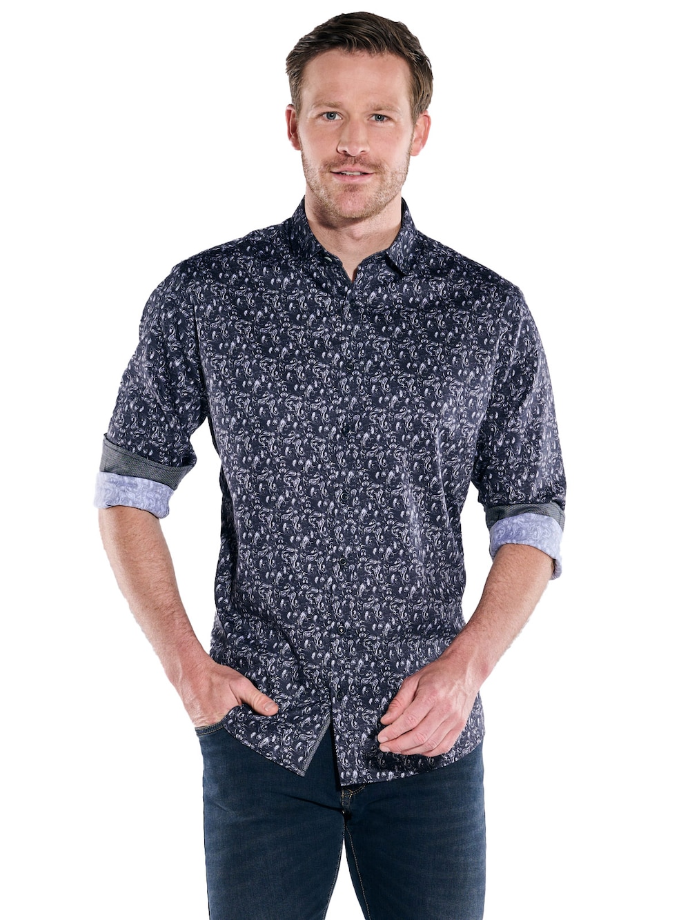 Große Größen Langarm-Hemd My Favorite , Herren, schwarz, Größe: 3XL, Baumwolle, Happy Size Men Große Größen Langarm-Hemd My Favorite , Herren, schwarz, Größe: 3XL, Baumwolle, Happy Size Men von Engbers