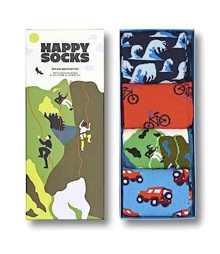 Happy Socks 4-Pack Out And About Bergsteiger, Fahrrad 36-40 von Happy Socks