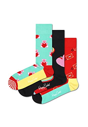 Happy Socks Herren 3er Pack I Love You Geschenkset Socken, Multi, M von Happy Socks