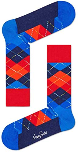 Happy Socks Herren Argyle Socken, Mehrfarbig (Multicolour 650), 7/10 (Herstellergröße: 41-46) von Happy Socks