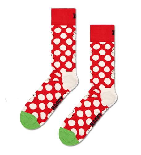 Happy Socks Herren Big Dot Snowman Socken, Mehrfarbig (Multicolour 430), 7/10 (Herstellergröße: 41-46) von Happy Socks