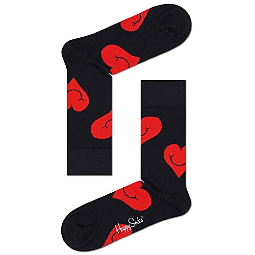 Happy Socks JUMBO SMILING HEART SOCK (DE/NL/SE/PL, Numerisch, 36, 40, Regular, Regular, Mehrfarbig) von Happy Socks