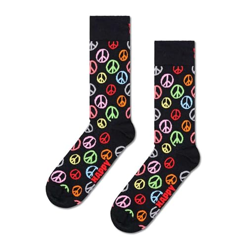 Happy Socks PEACE SOCK (DE/NL/SE/PL, Numerisch, 36, 40, Regular, Regular, Mehrfarbig) von Happy Socks