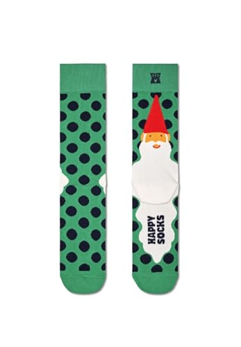 Happy Socks Santa's Beard 41-46 Crew Half Bein Socken P000258 green, mehrfarbig, 41-46 von Happy Socks