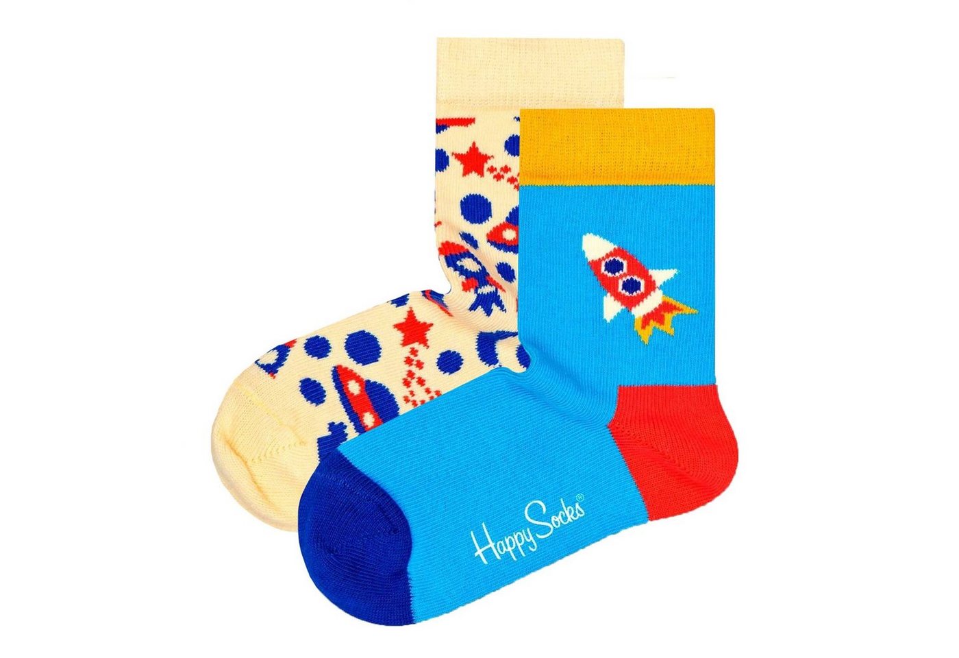 Happy Socks Freizeitsocken Kinder Socken unisex, 2er Pack - Crew Socks von Happy Socks