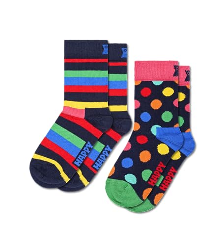 Happy Socks Jungen Set van 2 sokken voor kinderen Socken, bleu, 2-3 Jahre EU von Happy Socks