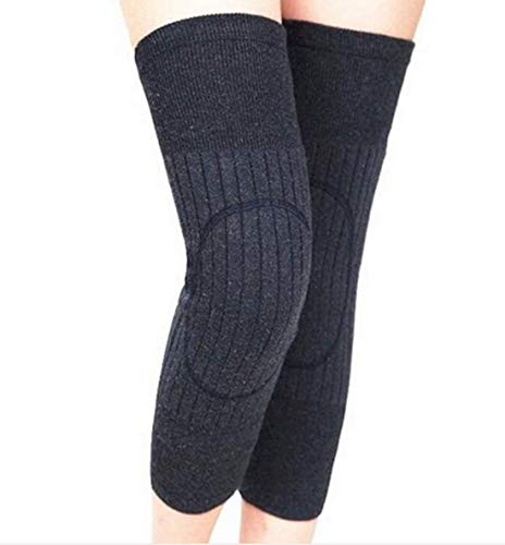 Happyupcity Thermo-Kniebandage, Unisex, Erwachsene, dicke Wolle, Winter, warm, Thermo-Kniebandage, für Tanz, Yoga, Outdoor-Sport, Dunkelgrau, 1 Paar, dunkelgrau, Einheitsgröße Happyupcity Thermo-Kniebandage, Unisex, Erwachsene, dicke Wolle, Winter, warm, Thermo-Kniebandage, für Tanz, Yoga, Outdoor-Sport, Dunkelgrau, 1 Paar, dunkelgrau, Einheitsgröße von Happyupcity