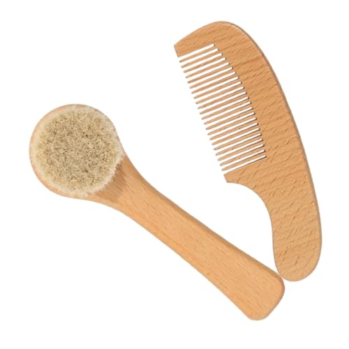 Happyyami 1satz Babypflege Set Mit Weichen Bürsten Und Kamm Für Sanfte Kopfhautpflege Natürliche Wolle Massagebürste Für Neugeborene Und Kleinkinder Und Anwendung Happyyami 1satz Babypflege Set Mit Weichen Bürsten Und Kamm Für Sanfte Kopfhautpflege Natürliche Wolle Massagebürste Für Neugeborene Und Kleinkinder Und Anwendung von Happyyami