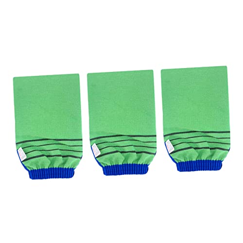 Happyyami 3Stücke Duschhandschuhe aus Bambusfaser Doppelseitige Peeling Badetücher für Effektive Körperexfoliation Schnell Trocknend und Unisex für Rückenschrubben und Entspannende Happyyami 3Stücke Duschhandschuhe aus Bambusfaser Doppelseitige Peeling Badetücher für Effektive Körperexfoliation Schnell Trocknend und Unisex für Rückenschrubben und Entspannende von Happyyami