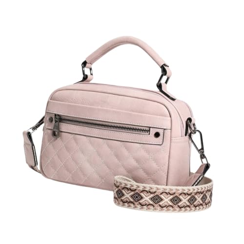 Harilla Damen-Umhängetasche, praktische Reise-Handtasche für Urlaub und Geschäftsreisen, Hell-pink Harilla Damen-Umhängetasche, praktische Reise-Handtasche für Urlaub und Geschäftsreisen, Hell-pink von Harilla