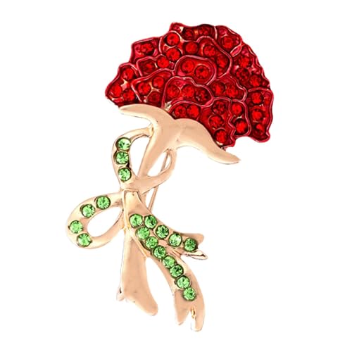 Harilla Frauen Strass Brosche Pin Muttertagsgeschenk Legierung Blume Corsage Anstecknadel für Bräute Kleid DIY Handwerk Tasche Schals von Harilla