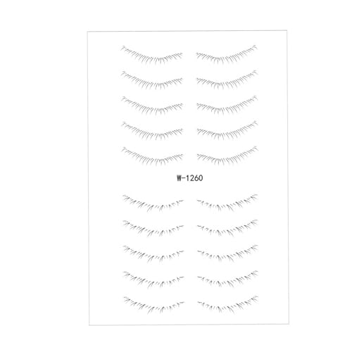 Untere Wimpernaufkleber, tragbarer Patch, 3D-Wimpernverlängerungsstreifen, falsche Wimpern für Reisen, Cosplay, Outdoor, Stil c von Harilla