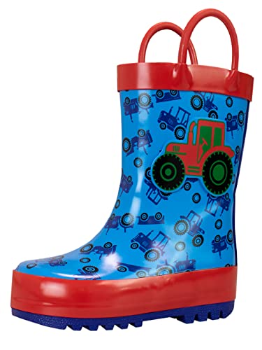 Harry Bear Kinder Gummistiefel Traktor Blau 30 von Harry Bear