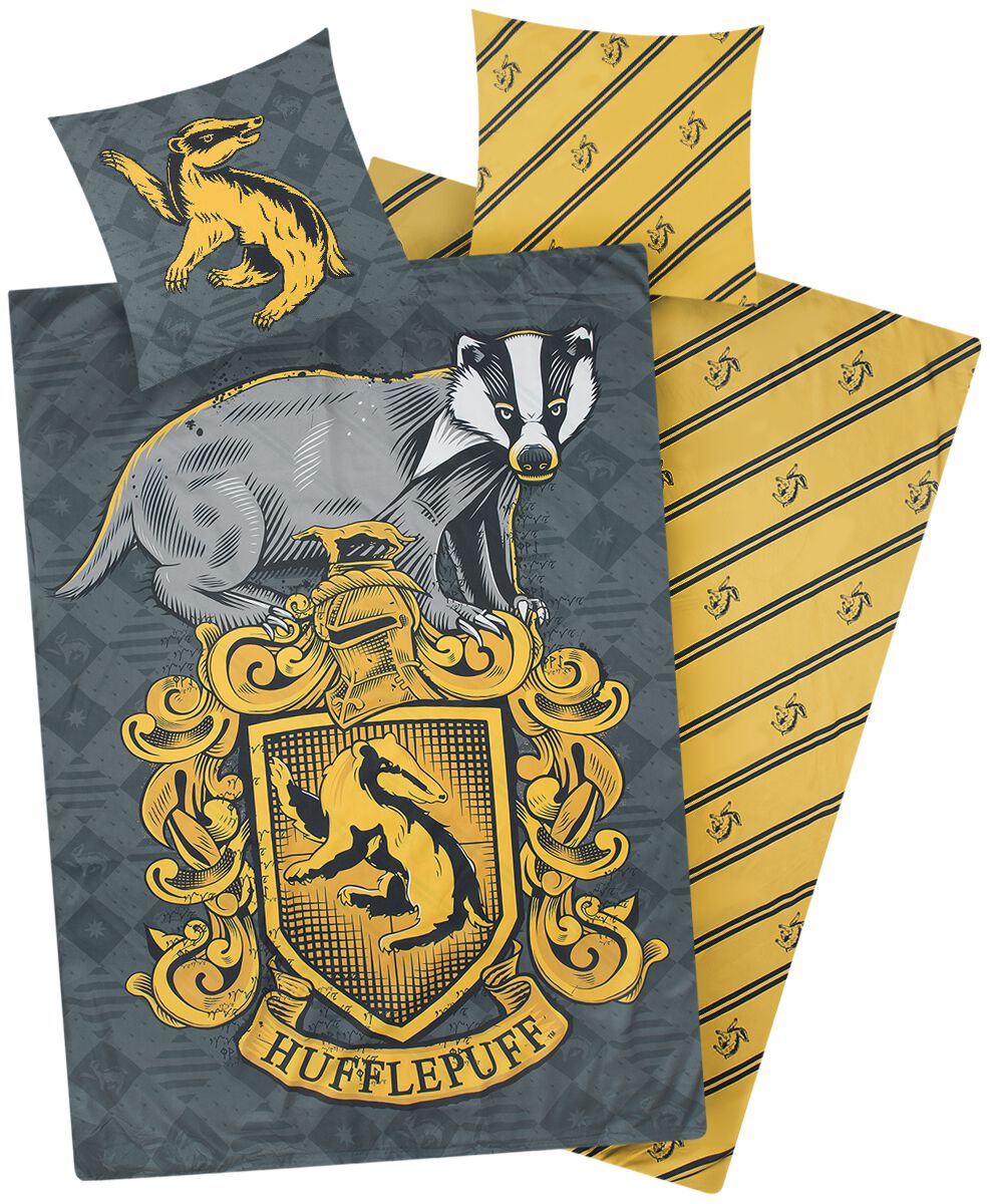 Harry Potter Bettwäsche - Hufflepuff - multicolor  - EMP exklusives Merchandise! von Harry Potter