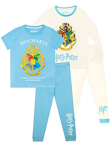 Harry Potter Mädchen Hogwarts Schlafanzug 2 Packung Mehrfarbig 146 von Harry Potter