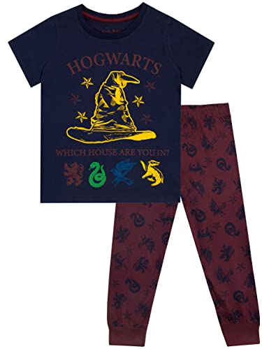 Harry Potter Mädchen Hogwarts Schlafanzug Blau 116 von Harry Potter