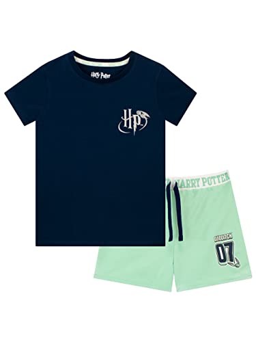 Harry Potter Mädchen Oberteil und Shorts Blau 158 von Harry Potter