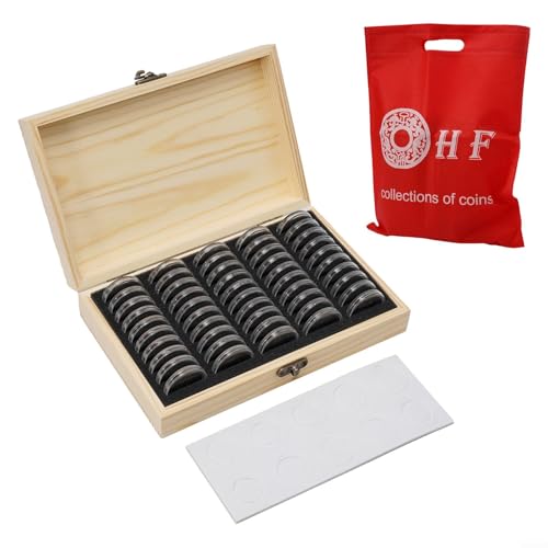 Hasaller Münzaufbewahrungsbox Münzaufbewahrungskoffer Gedenkmünze Aufbewahrungsbox Münzhalter Holz Münzsammelbox Münzaufbewahrungskoffer mit runden Münzkapseln Kunststoff Münzorganizer, Wie Hasaller Münzaufbewahrungsbox Münzaufbewahrungskoffer Gedenkmünze Aufbewahrungsbox Münzhalter Holz Münzsammelbox Münzaufbewahrungskoffer mit runden Münzkapseln Kunststoff Münzorganizer, Wie von Hasaller