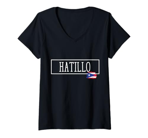 Damen Hatillo Country Puerto Rico Familienausflug Reise Herren Damen T-Shirt mit V-Ausschnitt Damen Hatillo Country Puerto Rico Familienausflug Reise Herren Damen T-Shirt mit V-Ausschnitt von Hatillo City Puerto Rico Vacation Toddler Kids