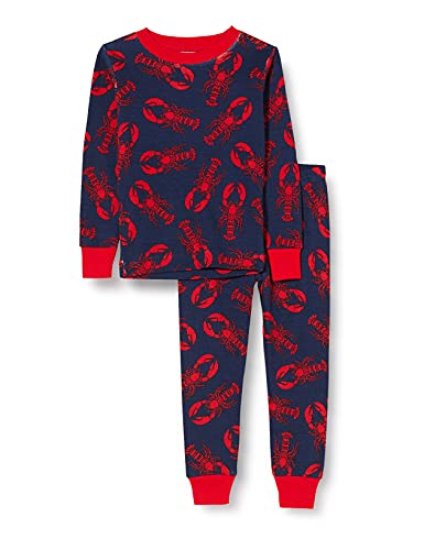 Hatley Jungen Pajama Set Pyjamaset, Marineblau Hummer, 8 Jahre von Hatley