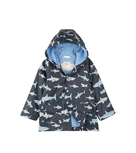 Hatley Jungen Regenjacke, Blau (Shark Frenzy), 3 Jahre von Hatley