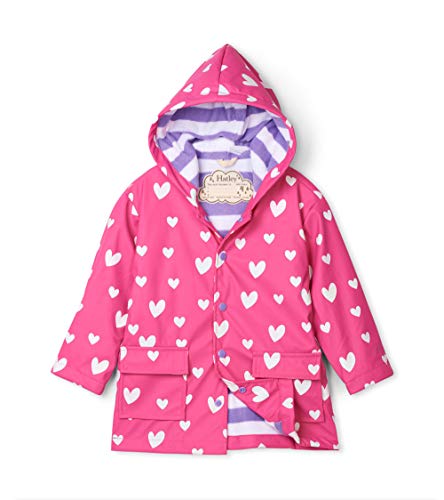 Hatley Mädchen Printed Raincoats Regenmantel, Pink (Colour Changing Sweethearts 650), 7 Jahre von Hatley