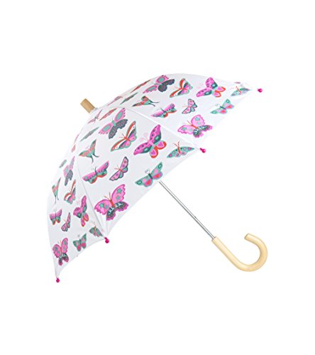 Hatley Mädchen Regenschirm Printed Umbrella, Schmetterlinge - Groovy Butterflies, One Size von Hatley