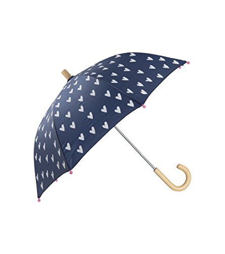 Hatley Mädchen Regenschirm Printed Umbrella, Herzen - Navy & White Hearts, One Size Hatley Mädchen Regenschirm Printed Umbrella, Herzen - Navy & White Hearts, One Size von Hatley