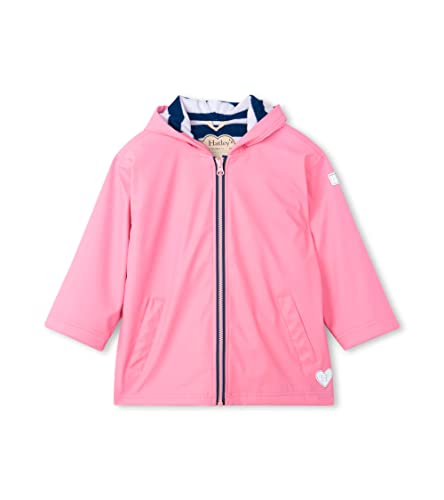 Hatley Unisex Kids Regenjacke mit Reißverschluss Zip-Up Splash Jacket, Pink, 10 Jahre von Hatley