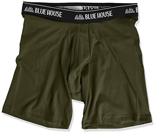 Little Blue House by Hatley Herren Novelty Boxer Briefs Boxershorts, Buck Naked, Medium von Little Blue House