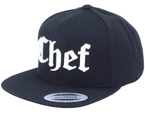 Hatstore 3D Chef Black Snapback Cap - Grösse: One Size - (55-60 cm) von Hatstore