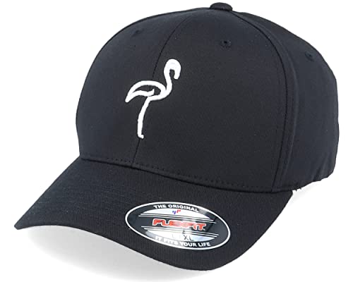 Hatstore 3D Flamingo Black Flexfit Cap von Hatstore