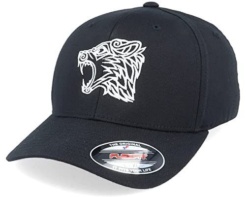 Hatstore Bass Fish Black Flexfit Cap - Grösse: S/M - (55-58 cm) von Hatstore