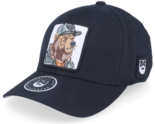 Hatstore Bear Cap Man Black Flexfit Cap - Grösse: S/M - (55-58 cm) von Hatstore