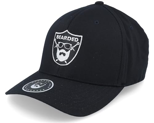 Hatstore Bearded Sword Badge Black Flexfit Cap - Grösse: L/XL - (58-61 cm) von Hatstore