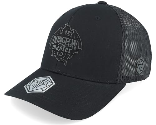 Hatstore Dungeon Master Dragon Silhouette Black Trucker Cap - Grösse: One Size - (55-60 cm) von Hatstore