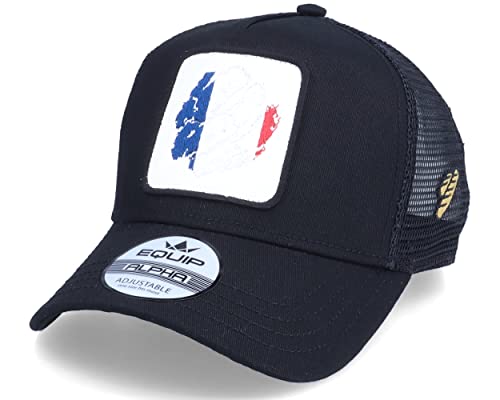 Hatstore France Ripped Flag Patch Baguette Black Trucker Cap - Grösse: One Size - (55-60 cm) von Hatstore