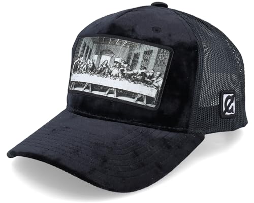 Hatstore Last Supper Black Velvet Trucker Cap - Grösse: One Size - (55-60 cm) von Hatstore