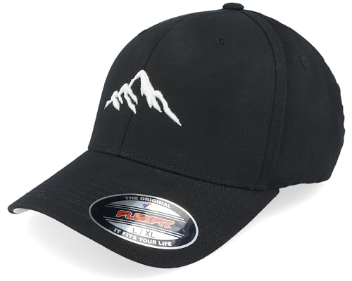 Hatstore Mountain 3D White/Black Flexfit Cap - Grösse: S/M - (55-58 cm) von Hatstore