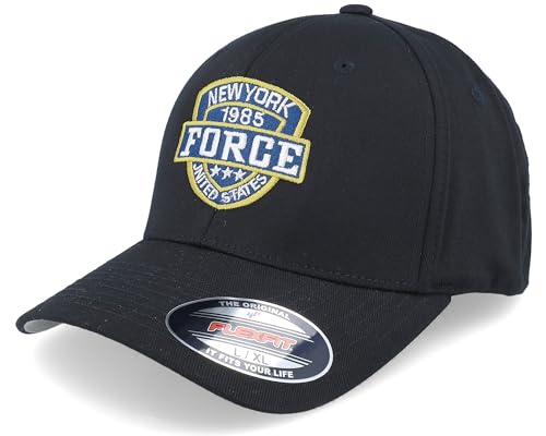 Hatstore Ny Blue Force Black Flexfit Cap - Grösse: XL/XXL - (61-64 cm) von Hatstore